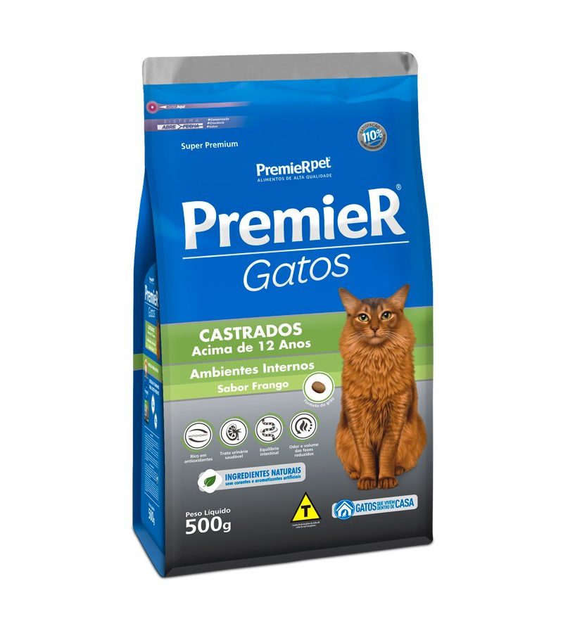 Amb Int Gatos Adultos Castrados +12 Anos 0,5 Kg