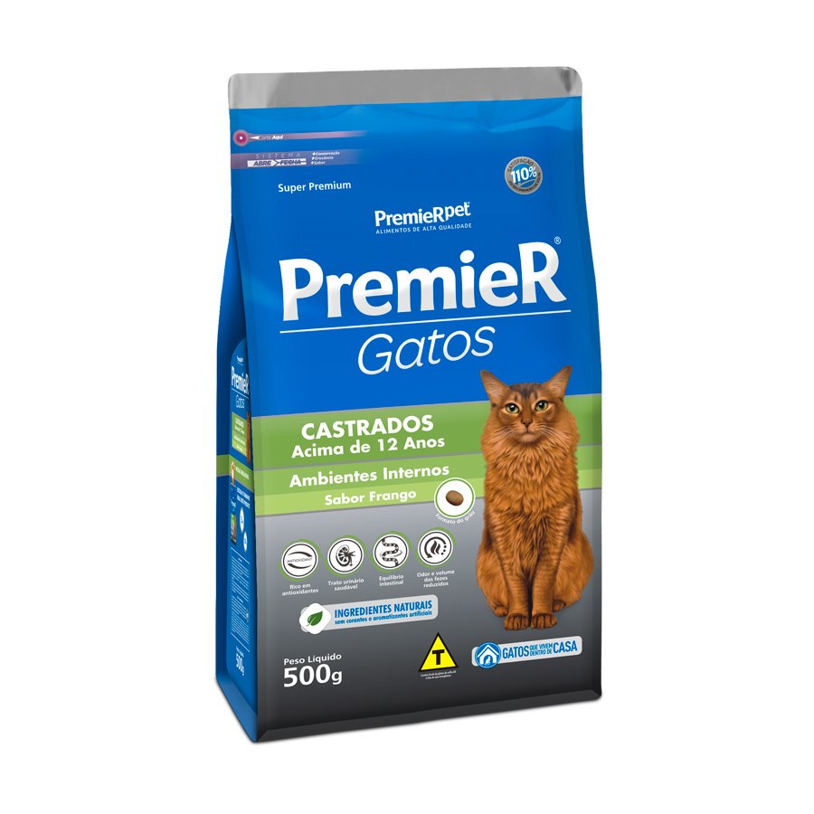 Amb Int Gatos Adultos Castrados +12 Anos 0,5 Kg