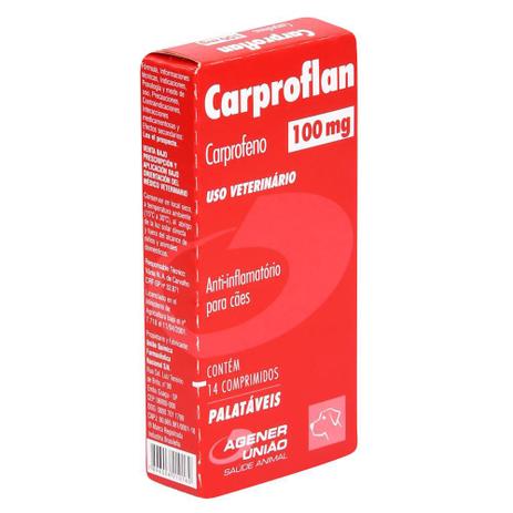 Carproflan 100mg - Agener Cx. C/14 Comprimidos