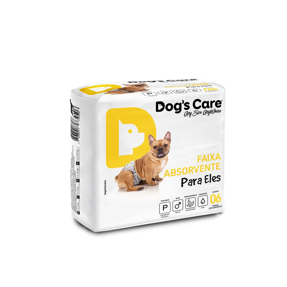 Fralda Macho Dogs Care Peq C/ 6uni