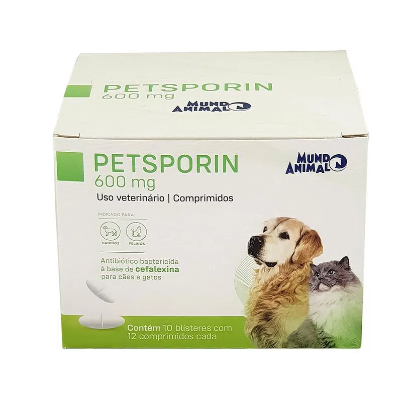 Petsporin 600 Mg 12 Cp