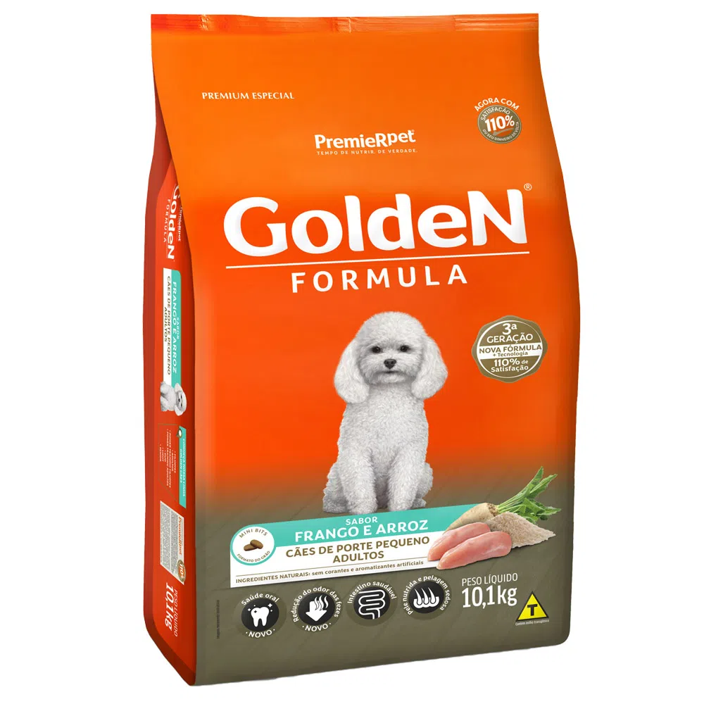 Golden Formula Cães Adultos Frango Mini Bits 10,1kg